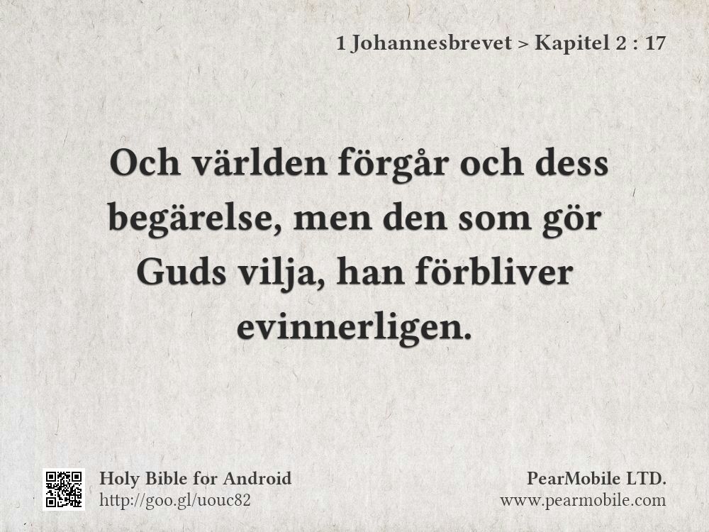 1 Johannesbrevet, Kapitel 2:17